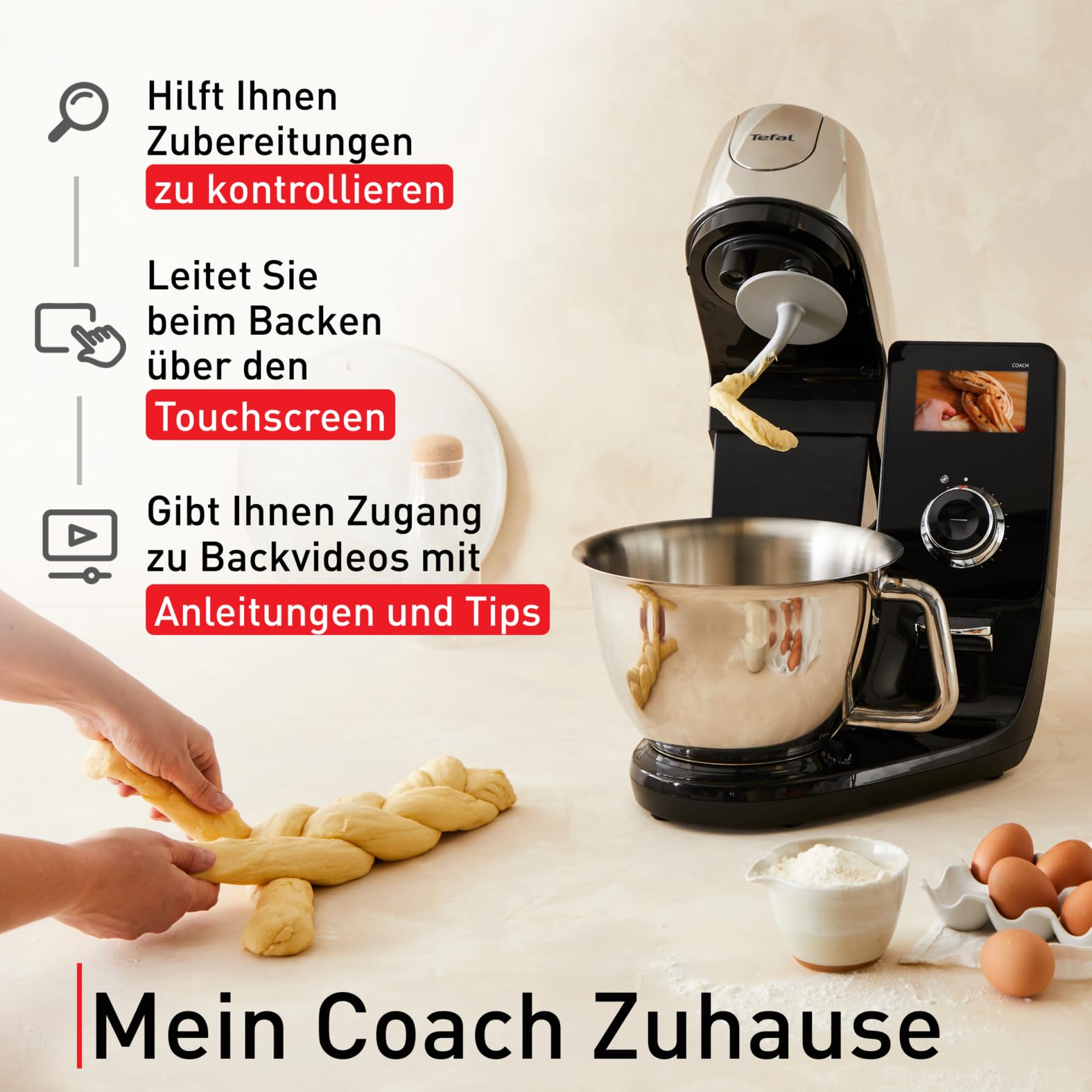 tefal-i-coach-touch-qb950d37-k-chenmaschine-1200-w-21-auto-programme-touchscreen image 4