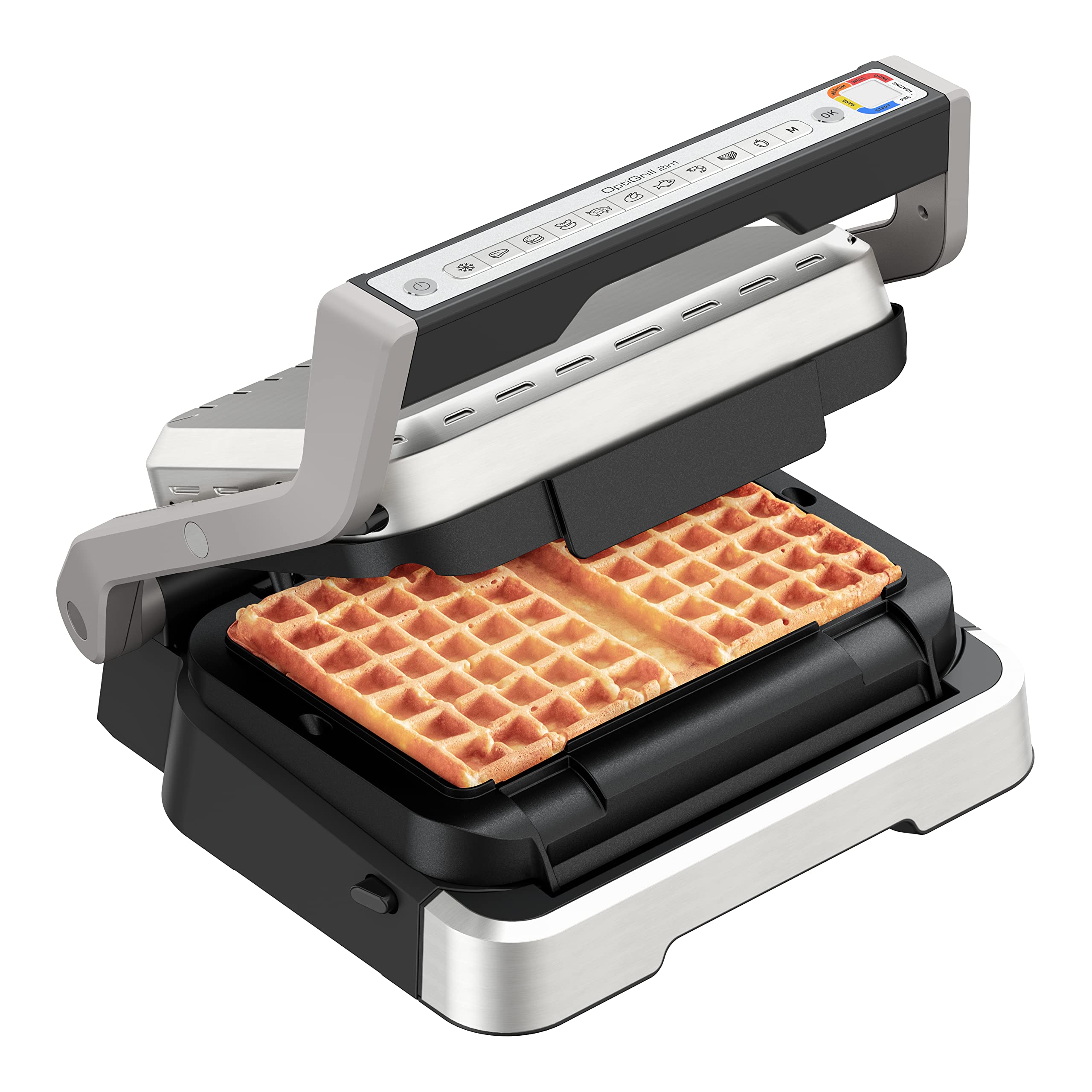 tefal-xa7308-optigrill-waffelplatten-belgische-waffeln-aluminiumdruckguss-mit-an image 3