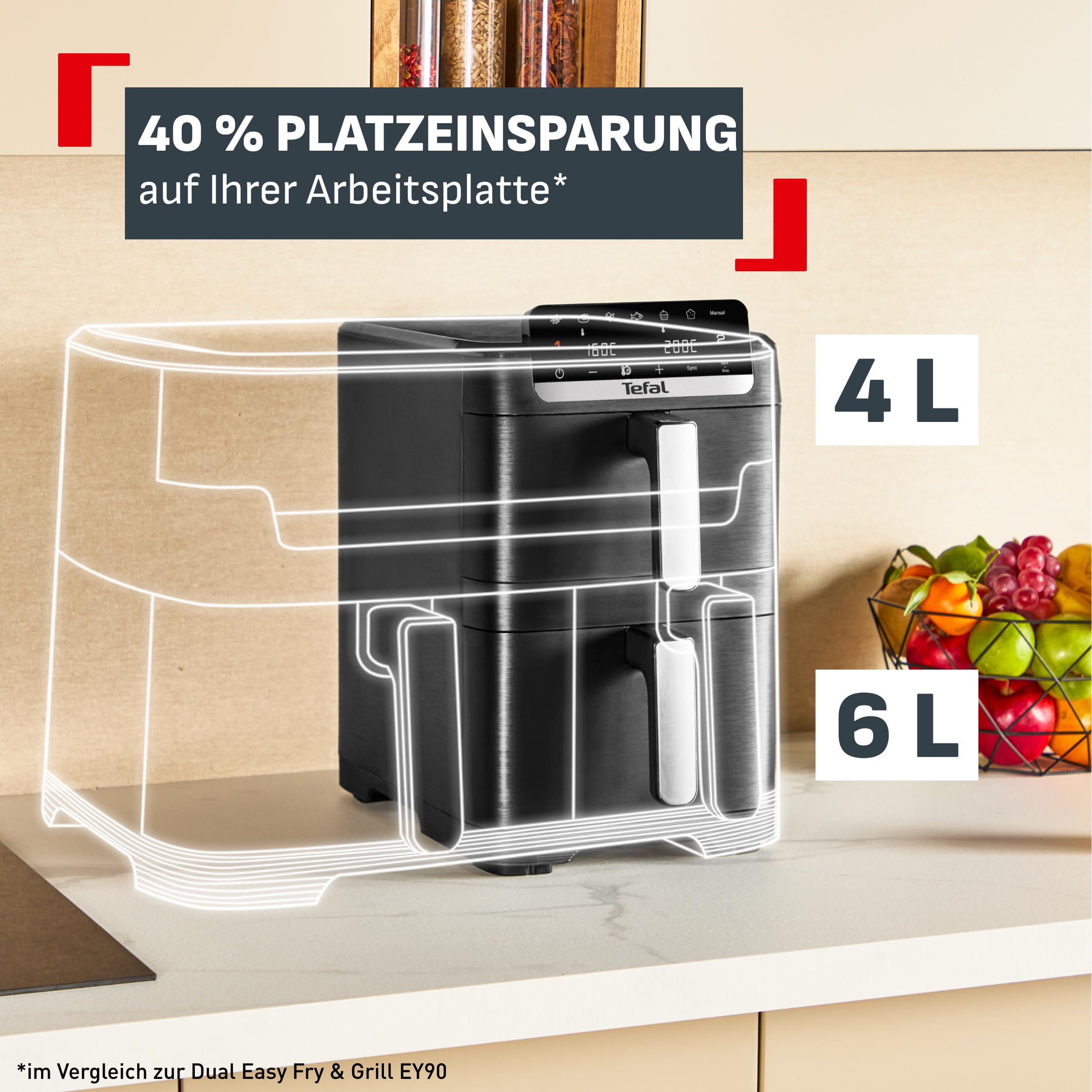 tefal-easy-fry-crispy-stack-doppelkammer-hei-luftfritteuse-ey7528e0-4-6-l-schubl image 2