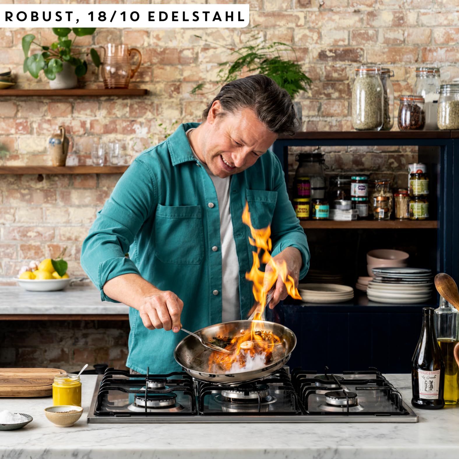 jamie-oliver-by-tefal-cook-smart-bratpfanne-28-cm-unbeschichteter-edelstahl-indu image 3