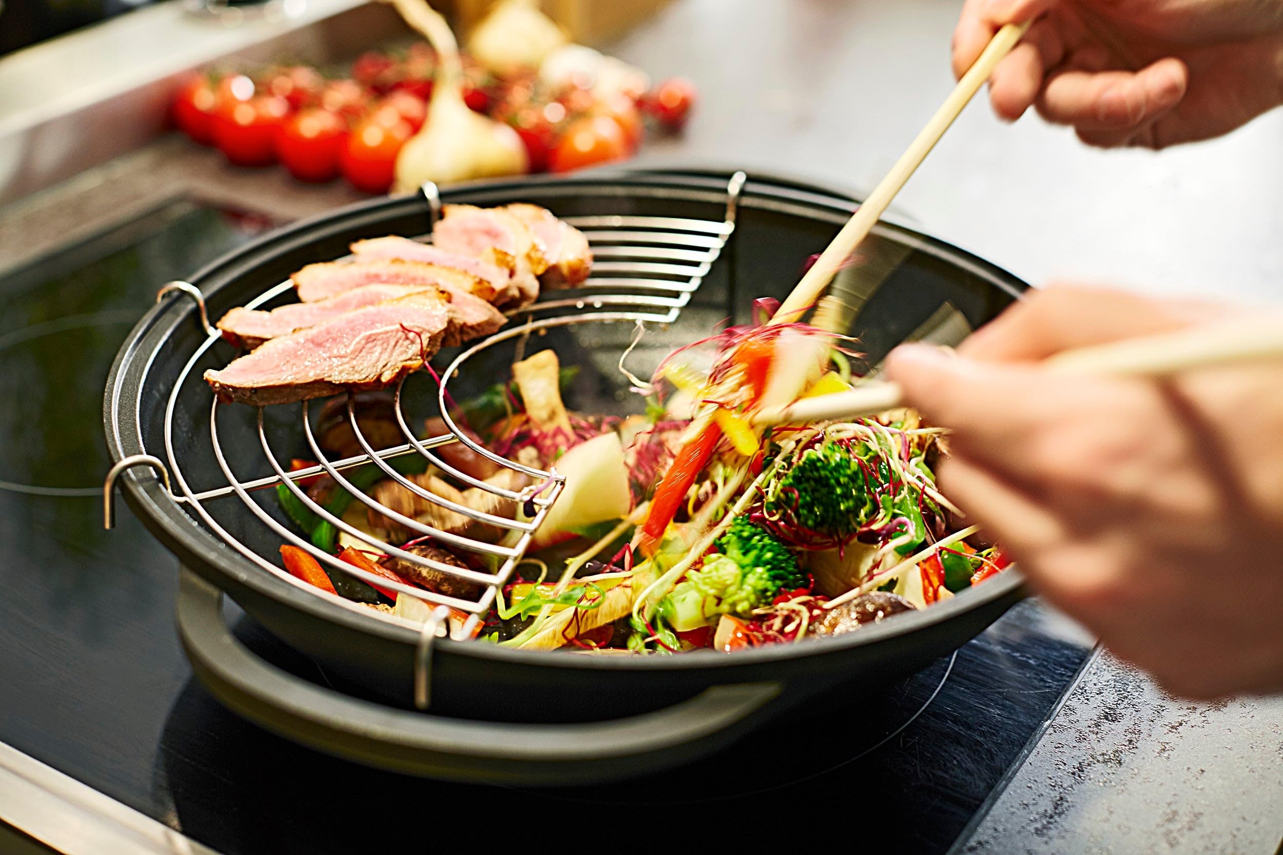 berndes-wok-vario-click-induktion-32-cm-mit-glasdeckel-wokpfanne-aus-aluguss-mit image 3