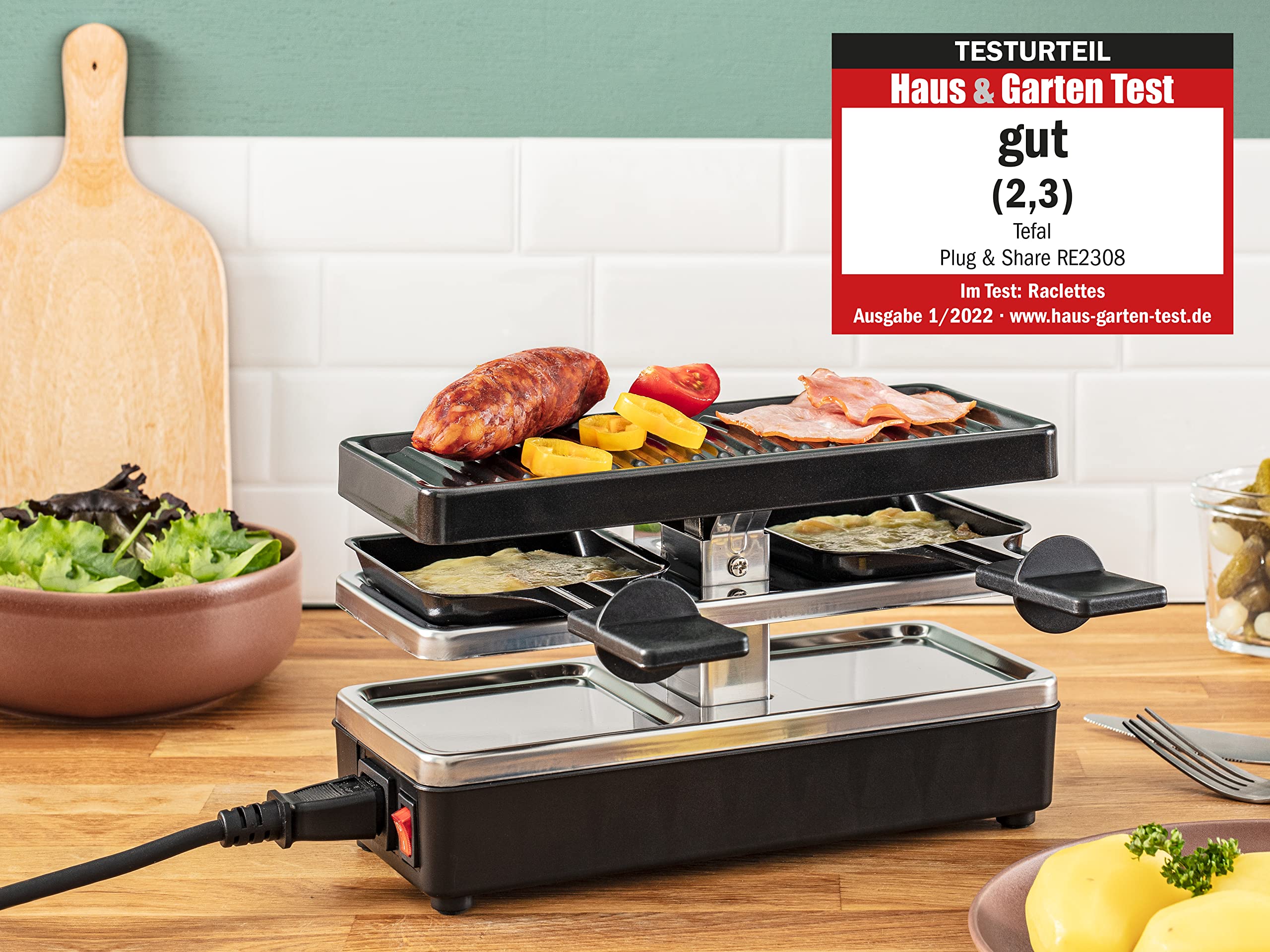 tefal-plug-share-re2308-raclette-f-r-2-personen-400w-2-pf-nnchen-grillplatte-erw image 3