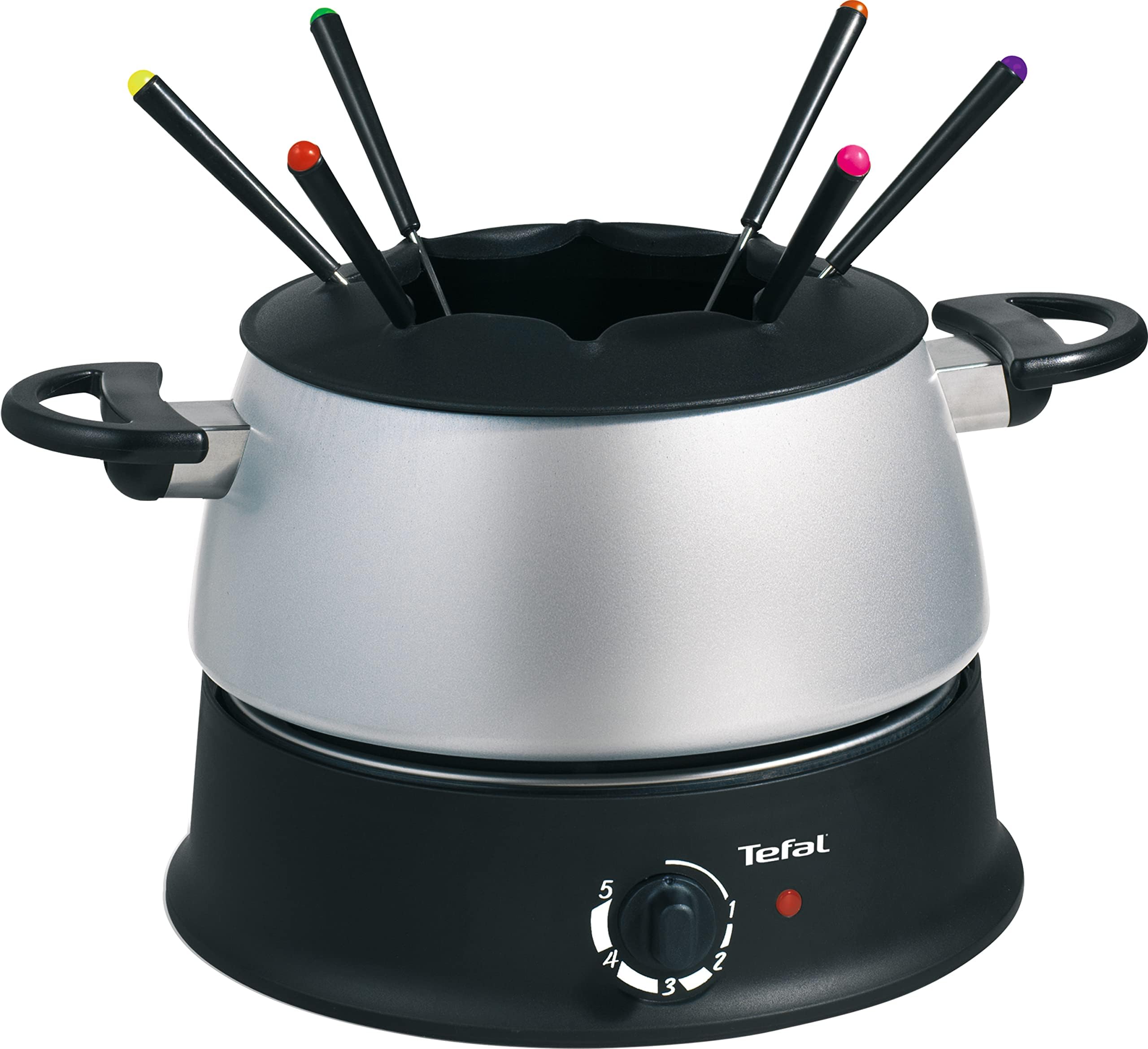 tefal-ef3000-fondue-base-ronde-elektrisches-fondue-set-f-r-6-personen-1200-w-mit image 1