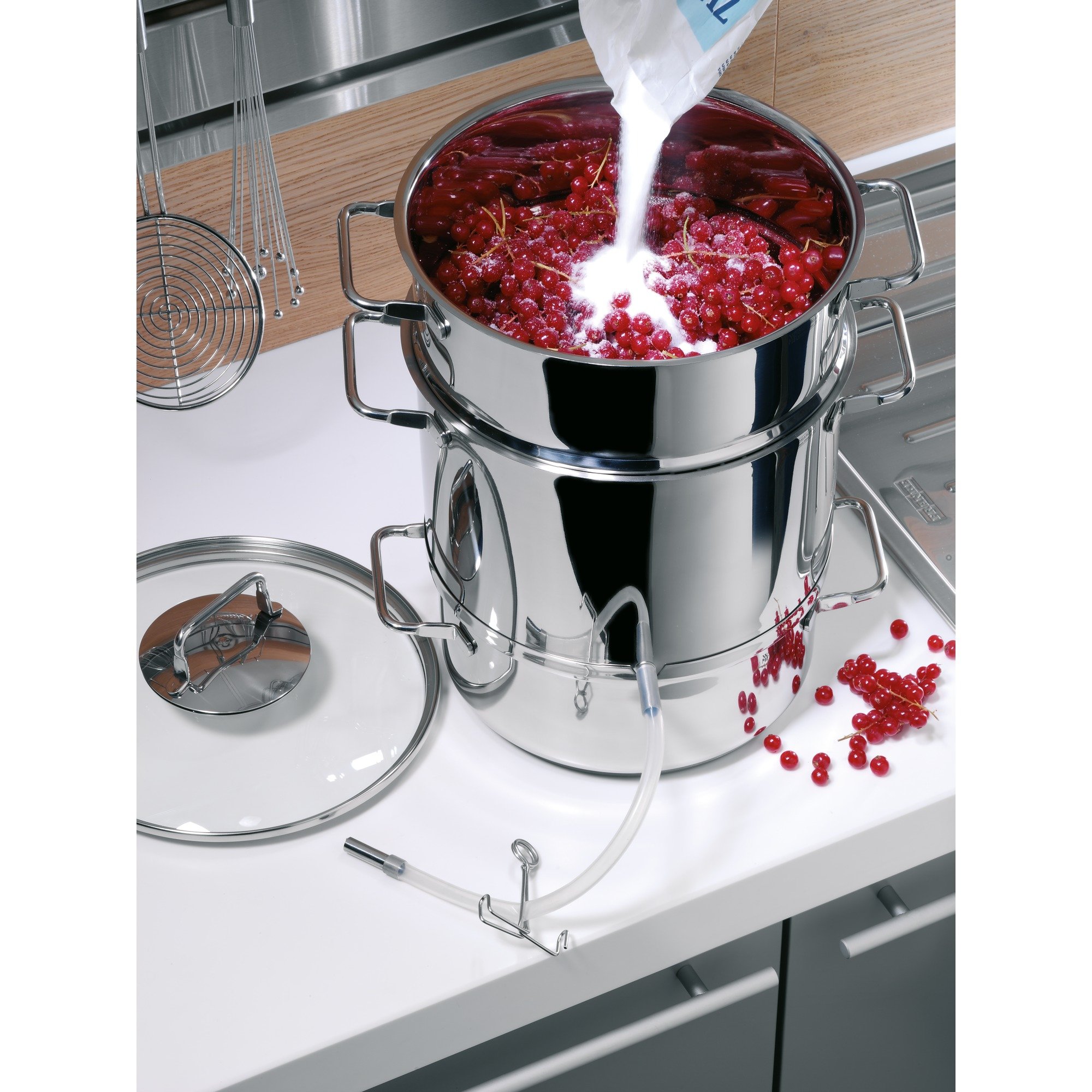 wmf-dampfentsafter-7-l-mit-glasdeckel-25-cm-fruchtentsafter-cromargan-edelstahl- image 7
