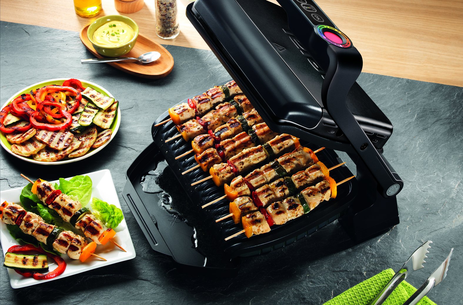 tefal-optigrill-gc7128-kontaktgrill-schwarz-6-automatikprogramme-manueller-modus image 4
