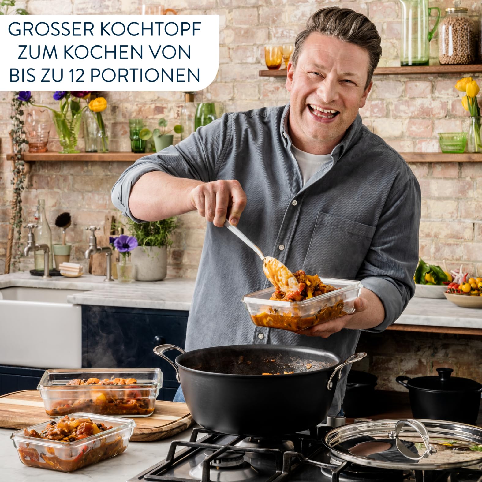 tefal-jamie-oliver-batch-cooking-kochtopf-30-cm-mit-deckel-harteloxiert-antihaft image 5