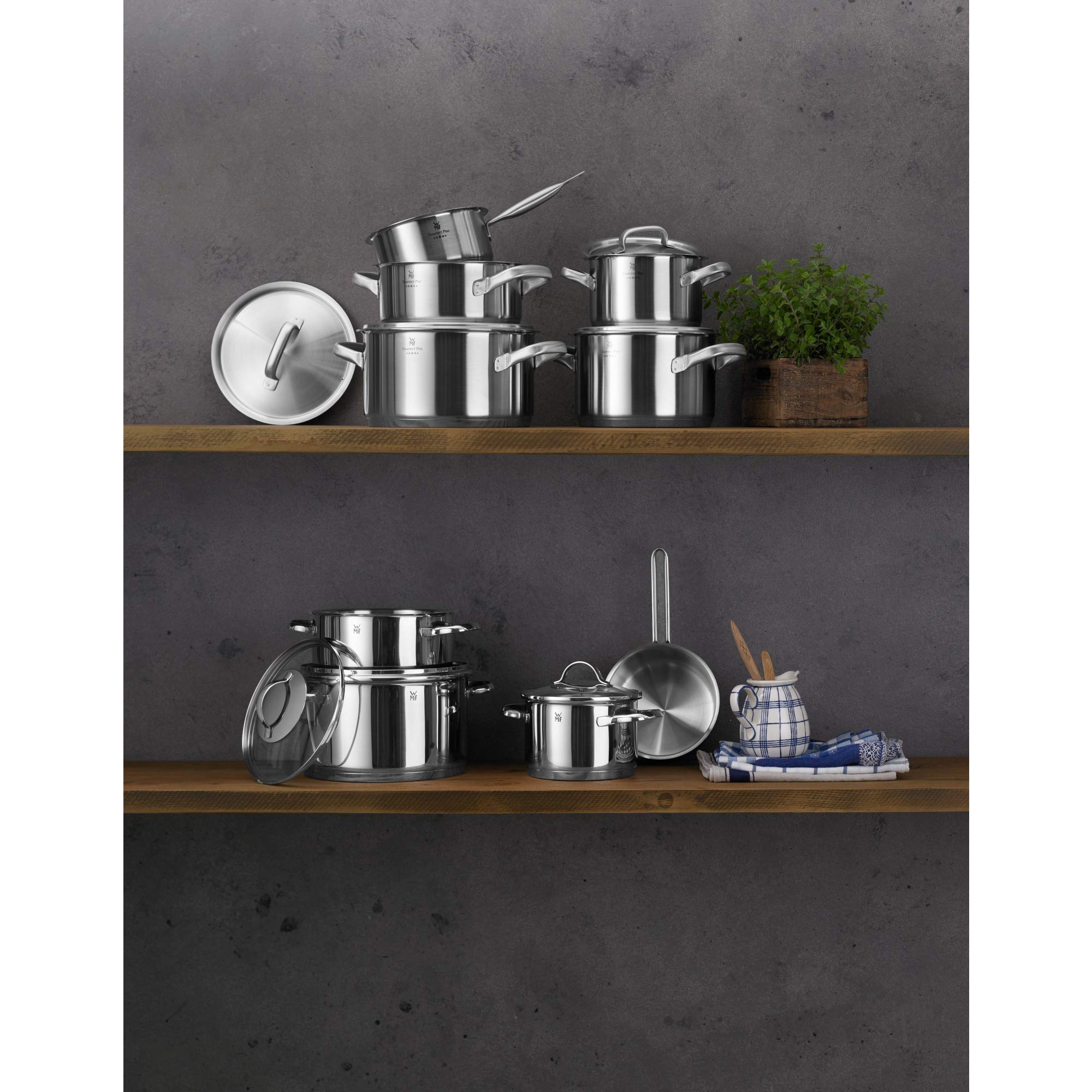 wmf-gourmet-plus-servier-bratpfanne-28-cm-induktion-unbeschichtete-edelstahlpfan image 2