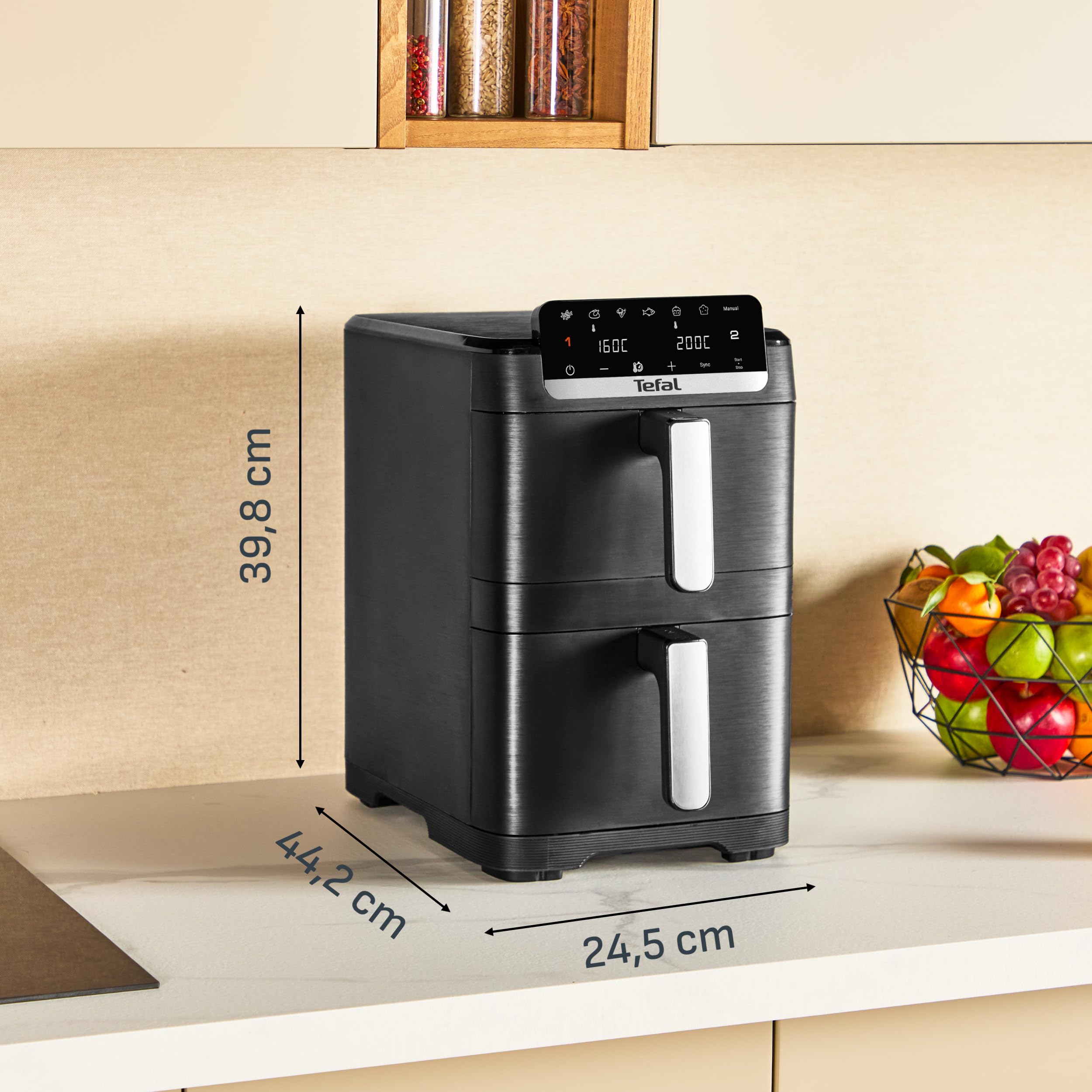 tefal-easy-fry-crispy-stack-doppelkammer-hei-luftfritteuse-ey7528e0-4-6-l-schubl image 7