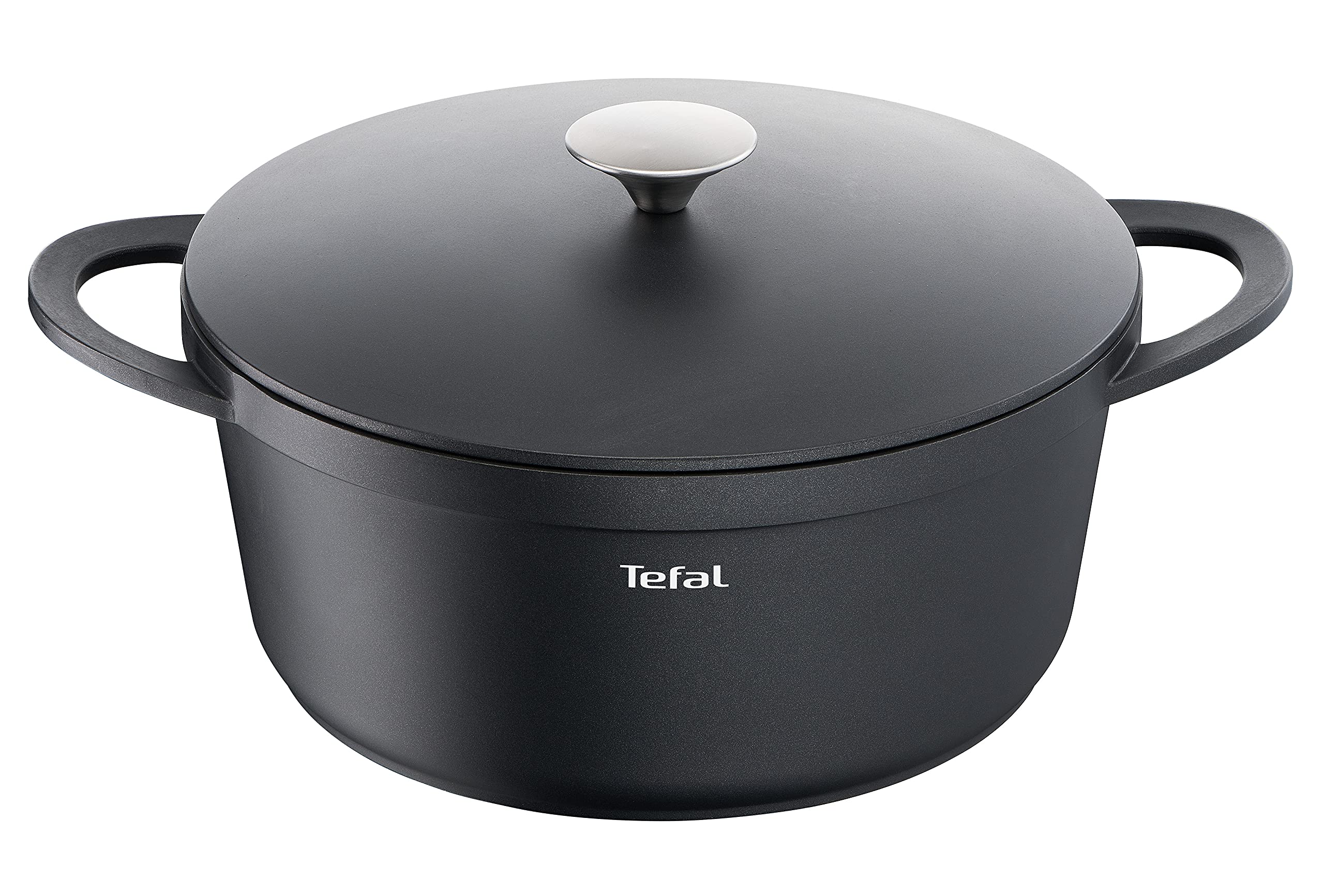 tefal-trattoria-e21853-schmortopf-28-cm-br-ter-aus-aluguss-mit-gussdeckel-und-ti image 1