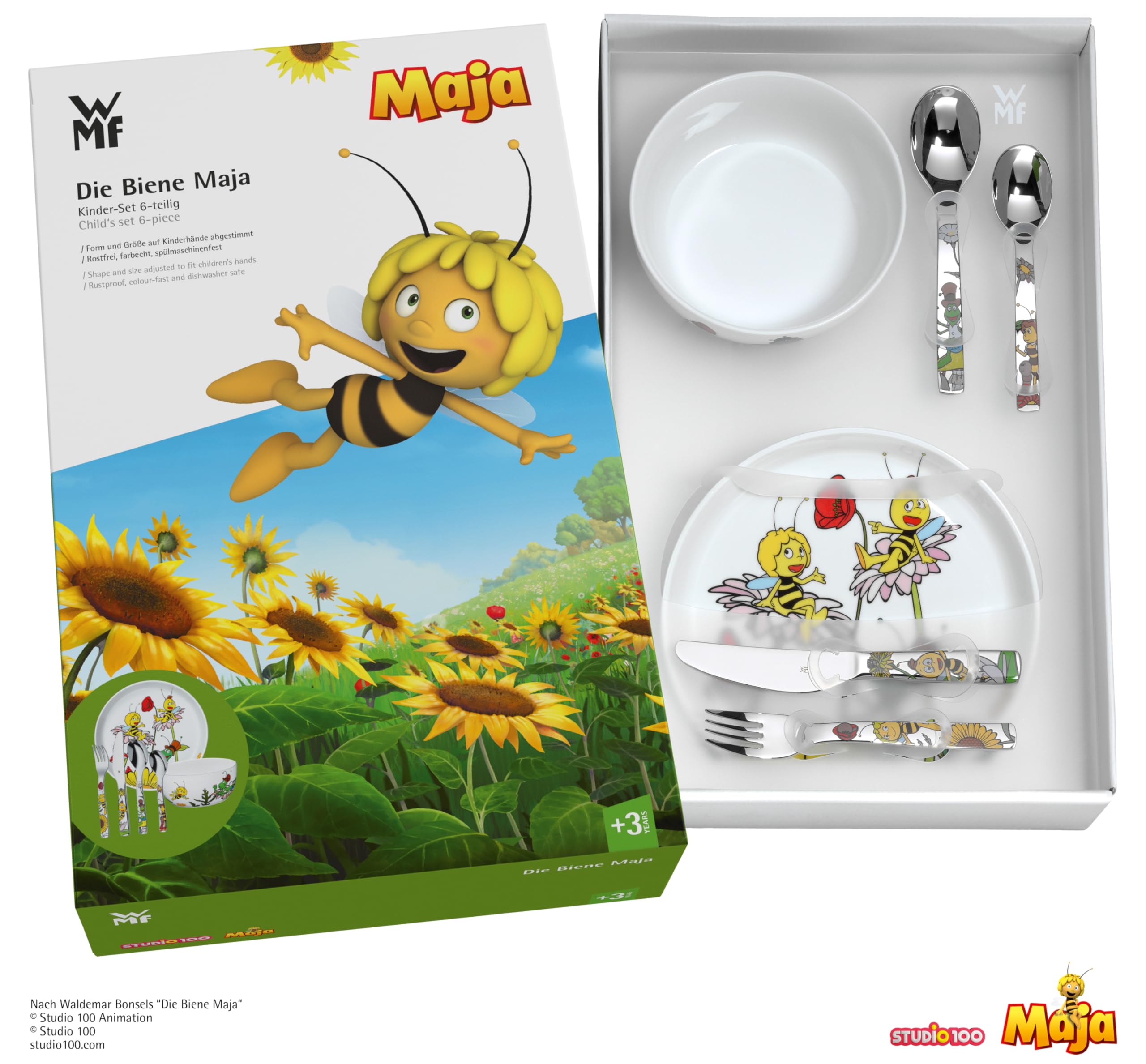 wmf-kindergeschirr-set-biene-maja-6-teilig-mit-gravur-personalisiert-mit-namen-p image 6