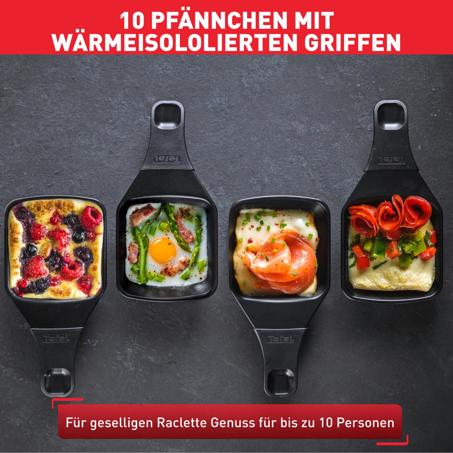 tefal-raclette-grill-ambiance-re4588-raclette-f-r-10-personen-mit-tischgrill-fun image 4