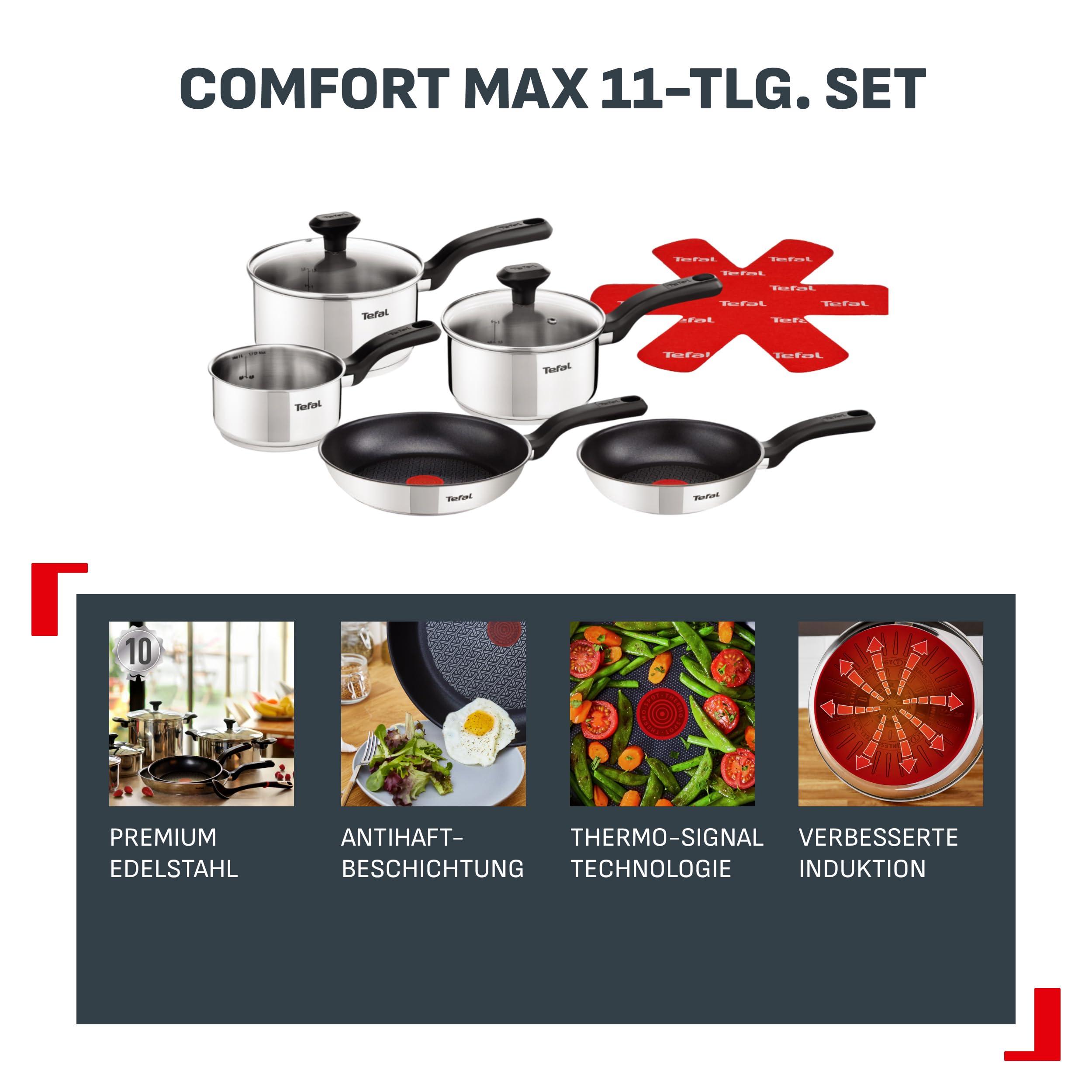 tefal-comfort-max-kochgeschirr-set-11-teilig-edelstahl-18-10-mit-thermo-signal-t image 2