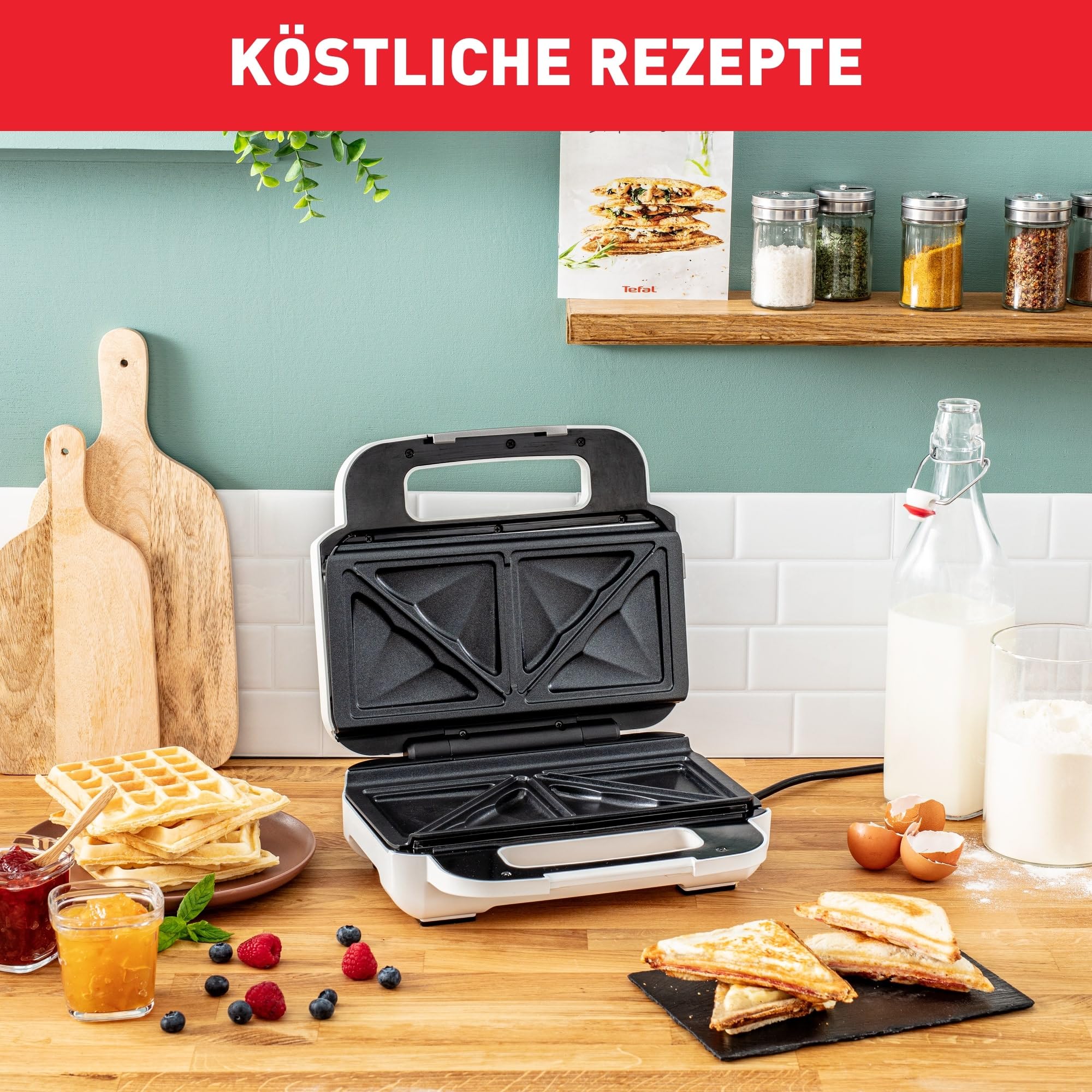 tefal-sw7011-snack-xl-sandwichmaker-waffeleisen-2-abnehmbare-antihaft-plattenset image 4