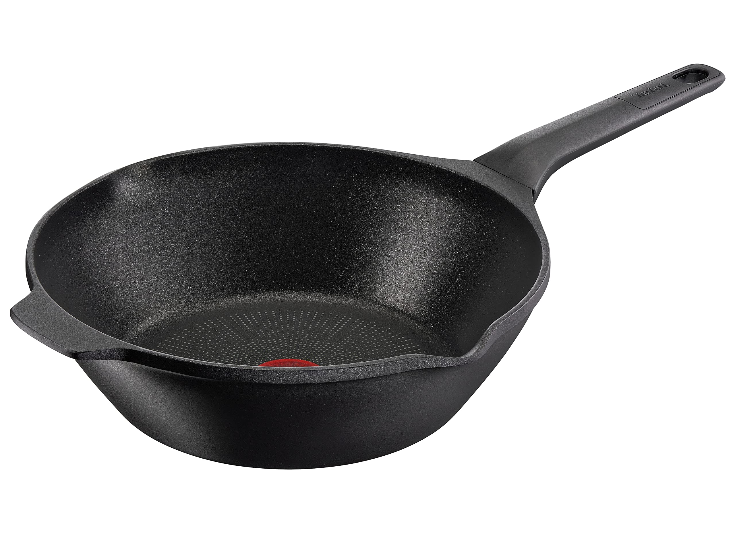 tefal-robusto-e24919-aluguss-wokpfanne-28-cm-mit-thermo-signal-titan-antihaftver image 1