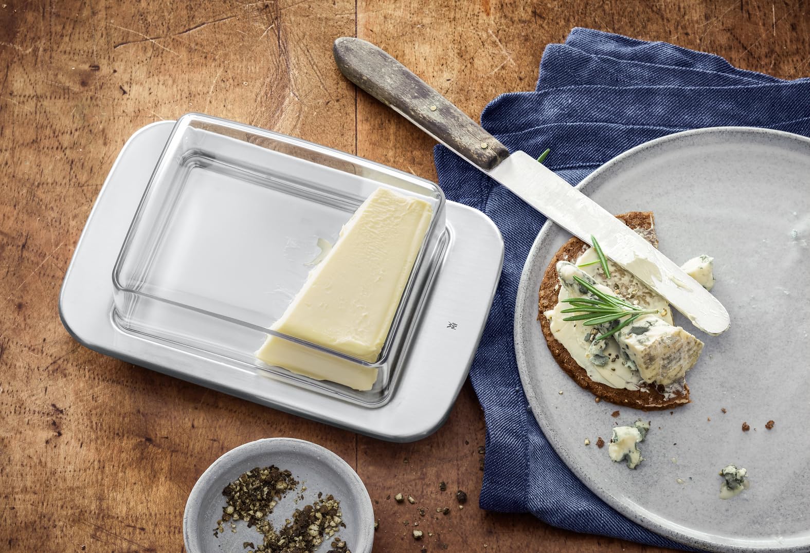 wmf-loft-brunch-butterdose-11-5-x-16-8-cm-cromargan-edelstahl-mattiert-mit-kunst image 3