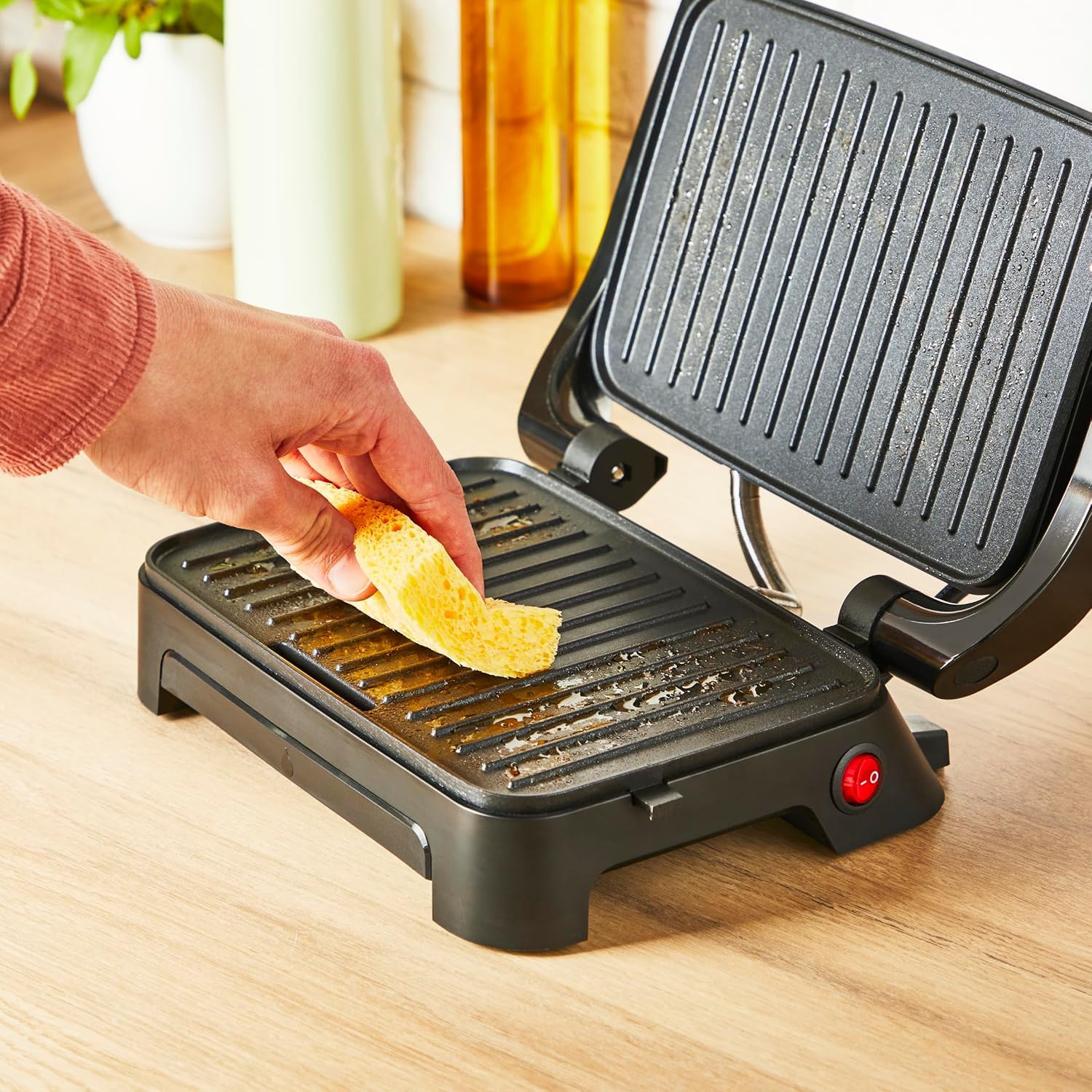 tefal-inicio-compact-gc270d10-2-in-1-kontakt-und-paninigrill-1000-w-edelstahl-an image 4