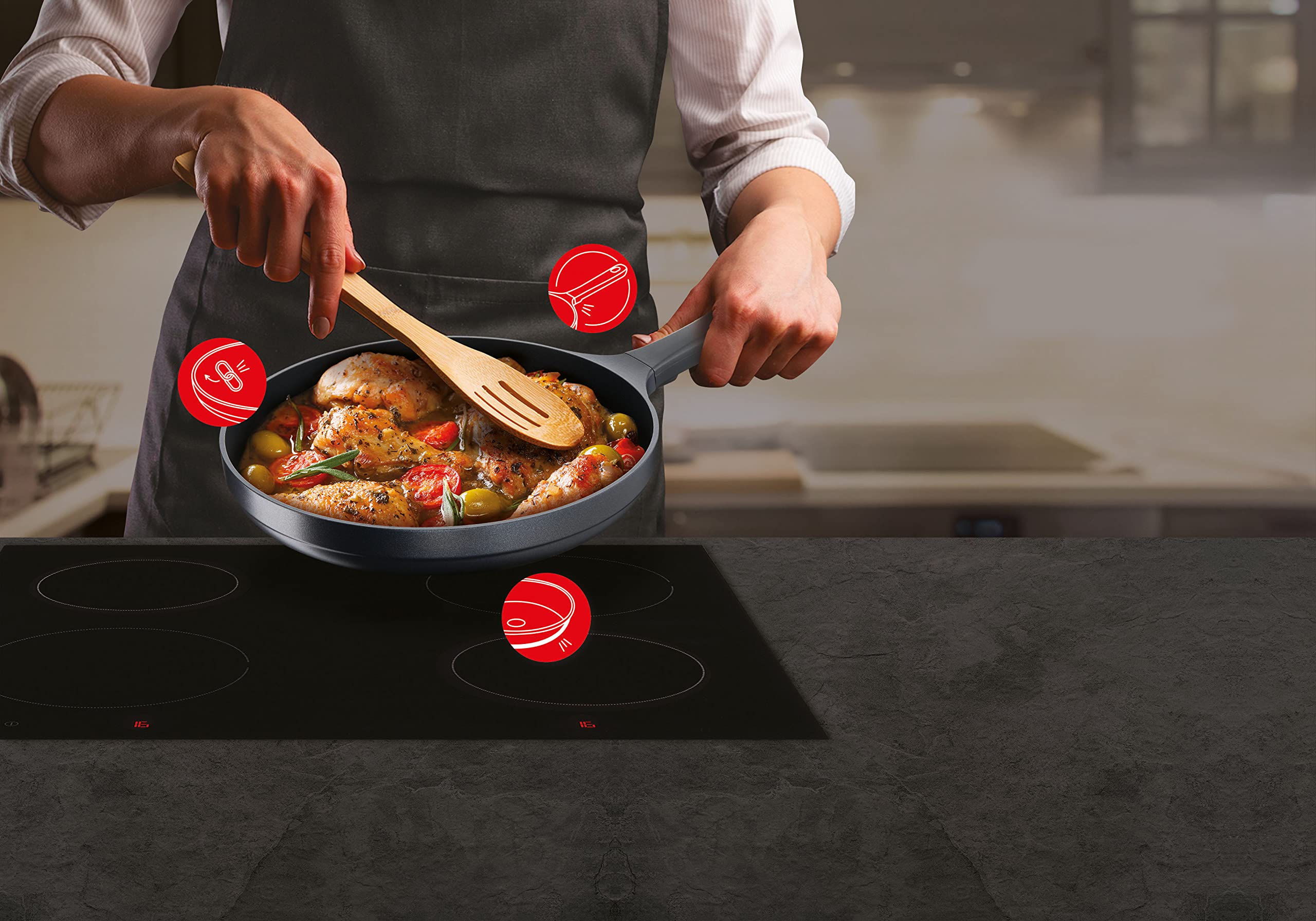 tefal-trattoria-pro-g61237-schmorpfanne-28-cm-mit-deckel-aluguss-titanium-2x-ant image 4