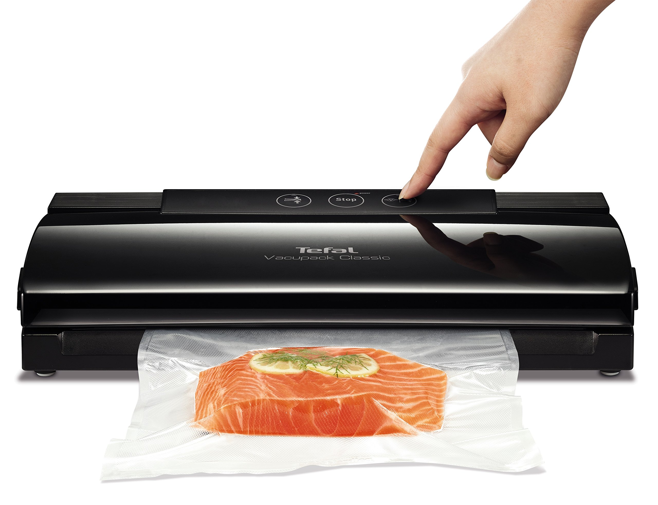 tefal-vacupack-classic-vt2540-vakuumierger-t-130-w-in-schwarz-leistungsstarkes-f image 2