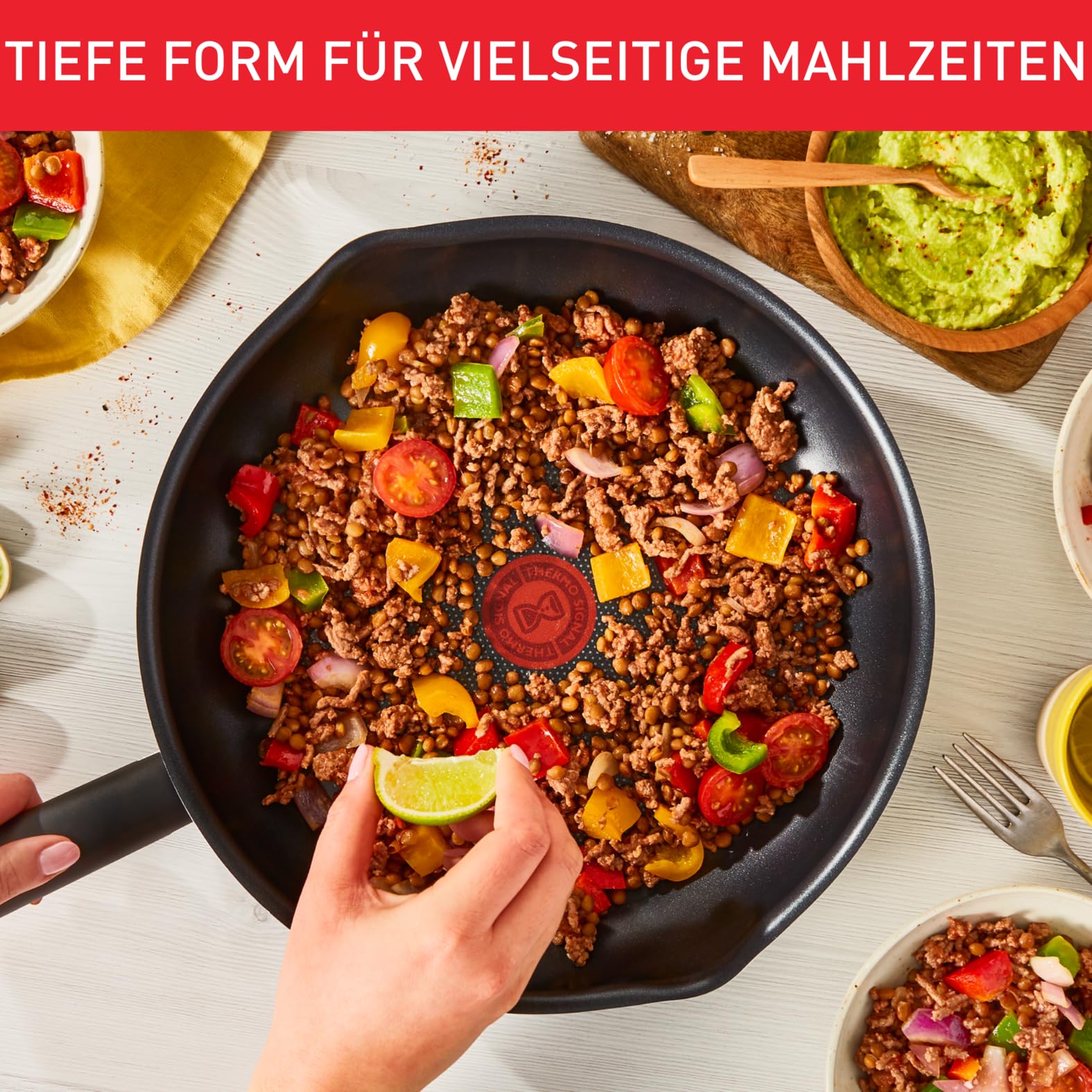 tefal-day-by-day-on-bratpfanne-28-cm-b56406-antihaftbeschichtung-thermo-signal-a image 4