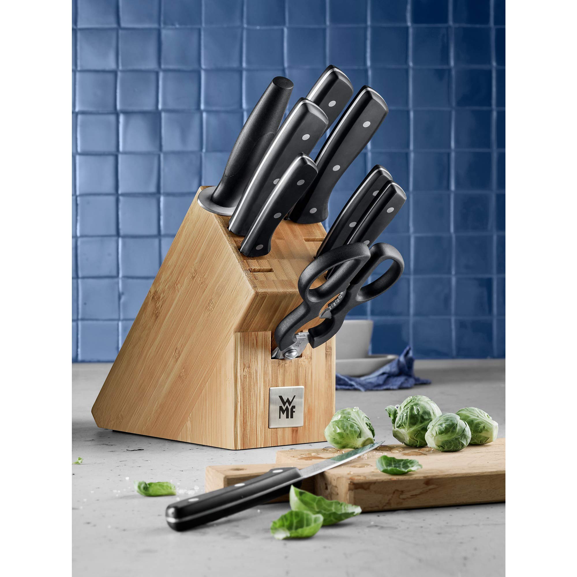 wmf-messerblock-messerset-10-teilig-7-messer-schere-wetzstahl-bambus-block-spezi image 2