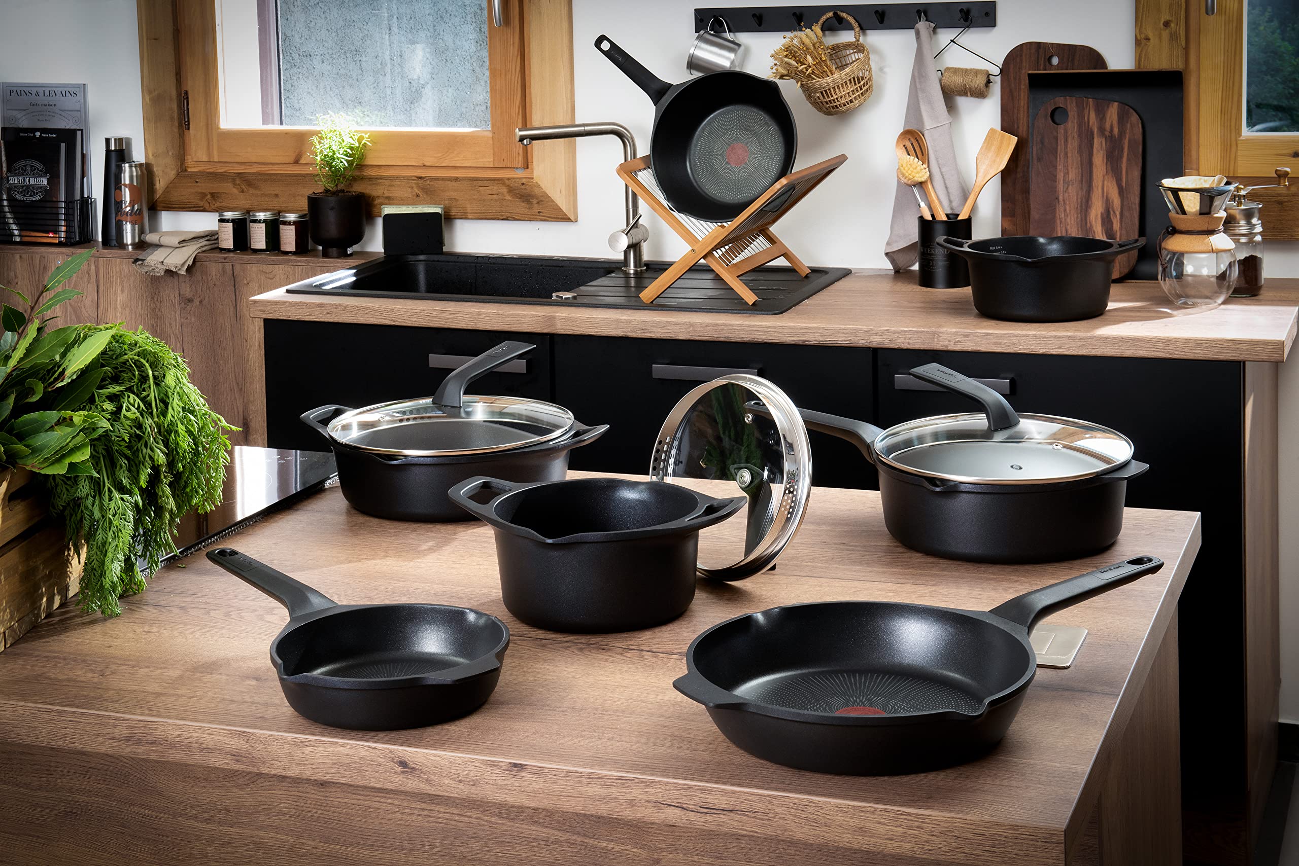 tefal-robusto-e24919-aluguss-wokpfanne-28-cm-mit-thermo-signal-titan-antihaftver image 8