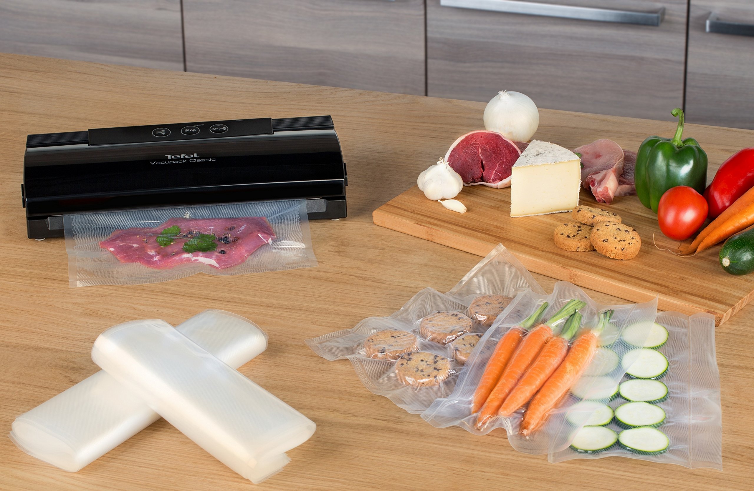 tefal-vacupack-classic-vt2540-vakuumierger-t-130-w-in-schwarz-leistungsstarkes-f image 3