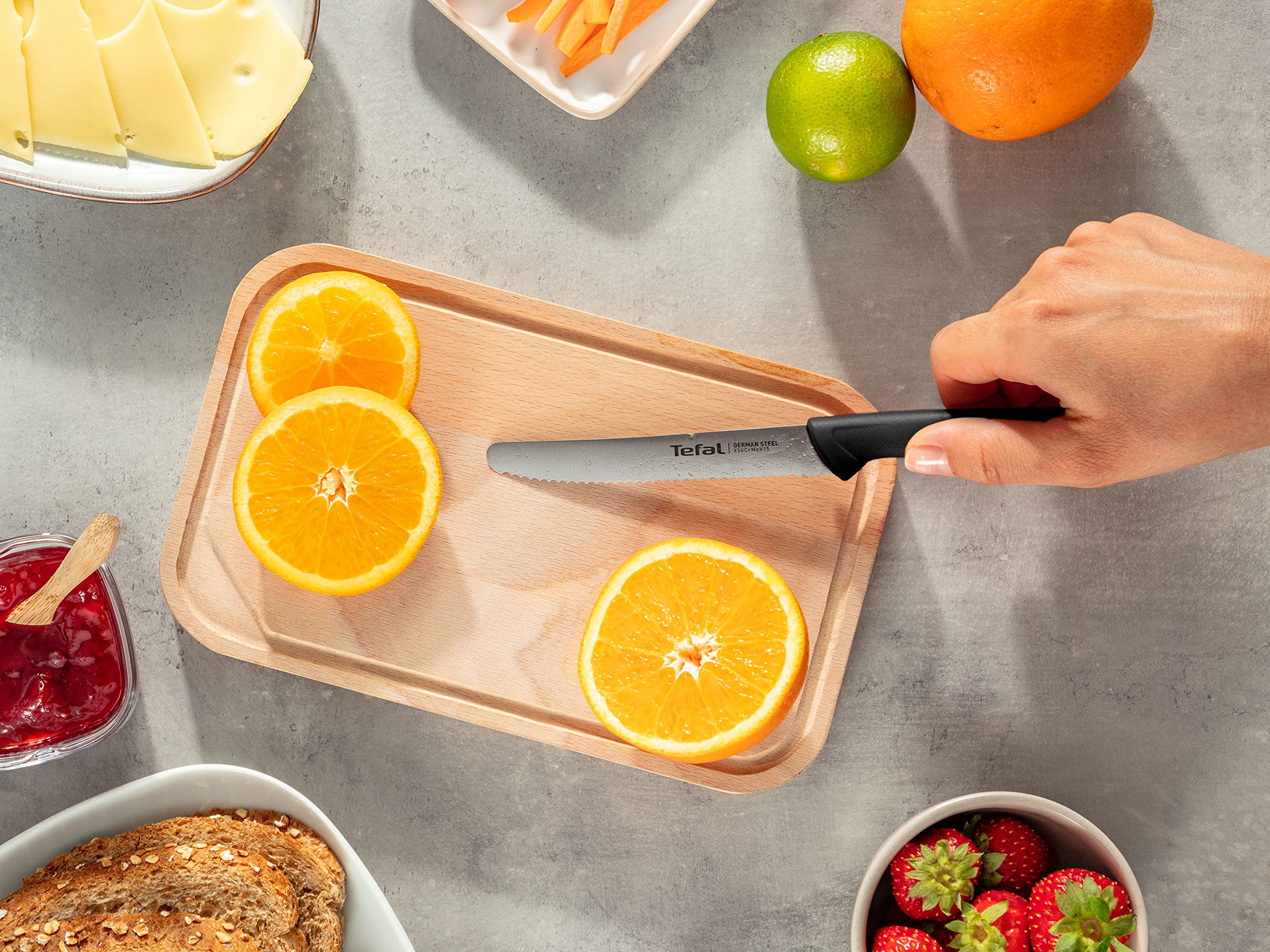 tefal-k27313-colorfood-universalmesser-10-cm-gezahnte-klinge-deutscher-edelstahl image 8