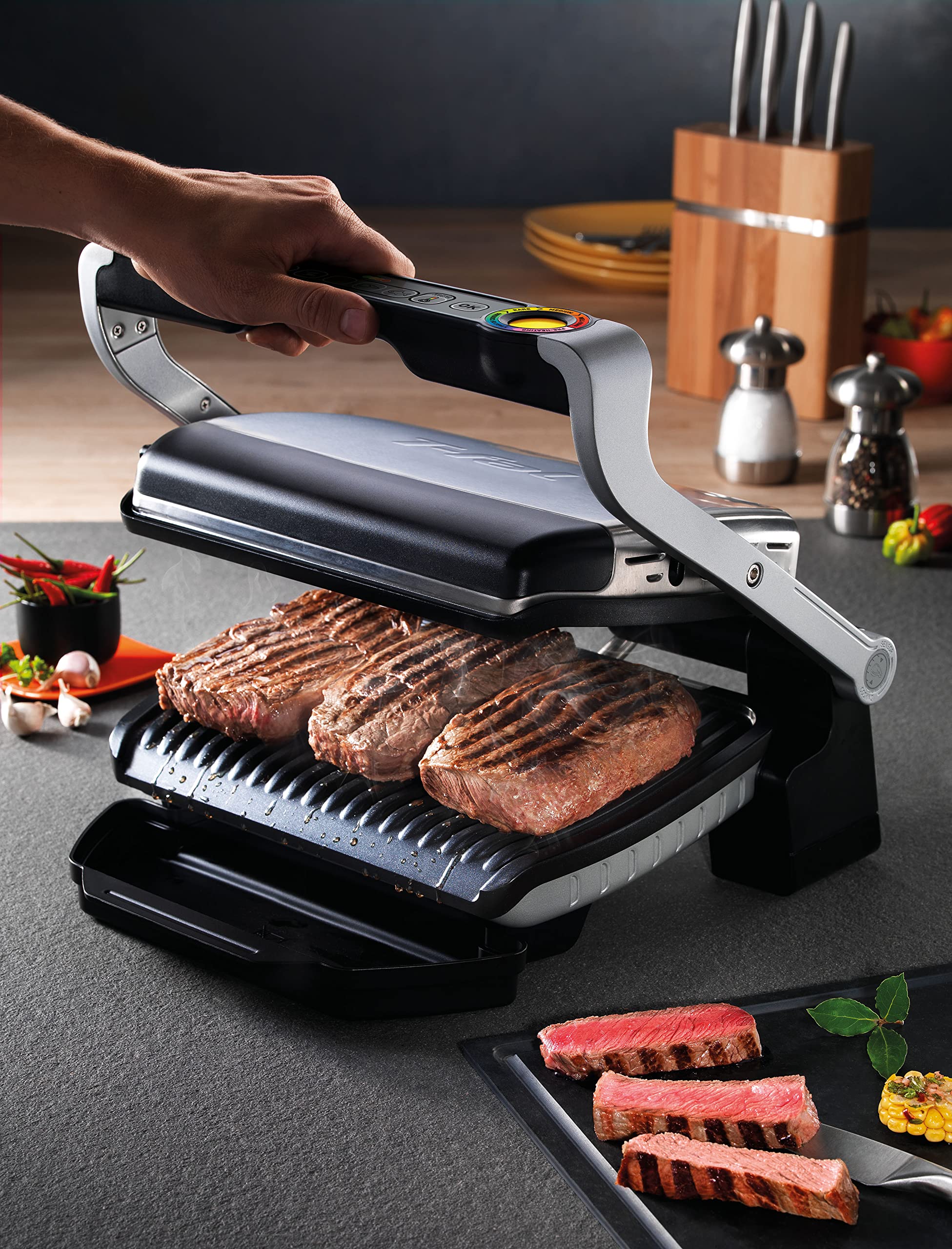 tefal-gc712d-optigrill-kontaktgrill-6-intelligente-programme-automatische-dicken image 7
