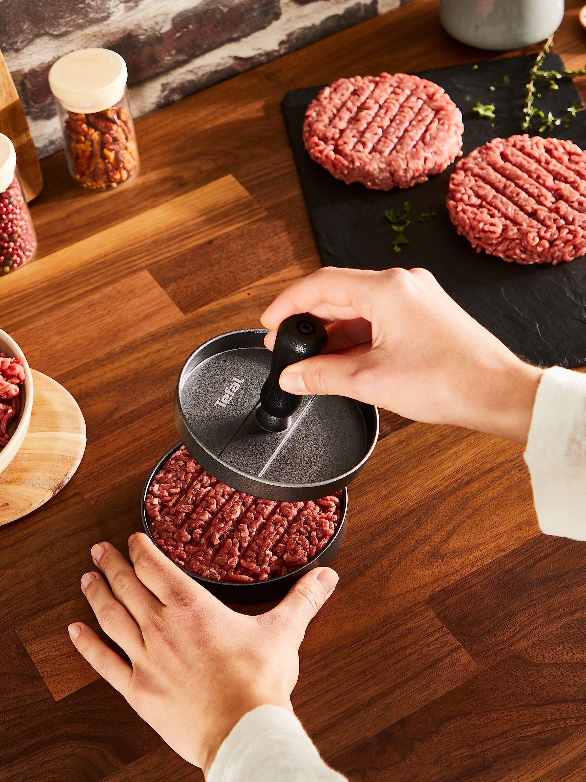 tefal-hamburger-presse-k18511-12-cm-f-r-fleisch-fisch-veggie-burger-antihaftbesc image 4