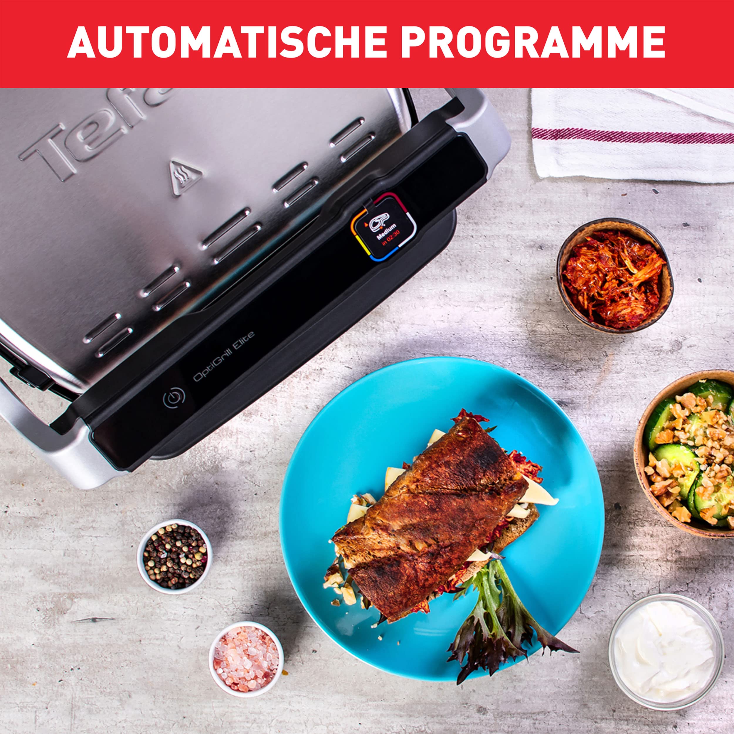 tefal-gc750d-optigrill-elite-kontaktgrill-edelstahl-schwarz-30x20-cm-12-automati image 8