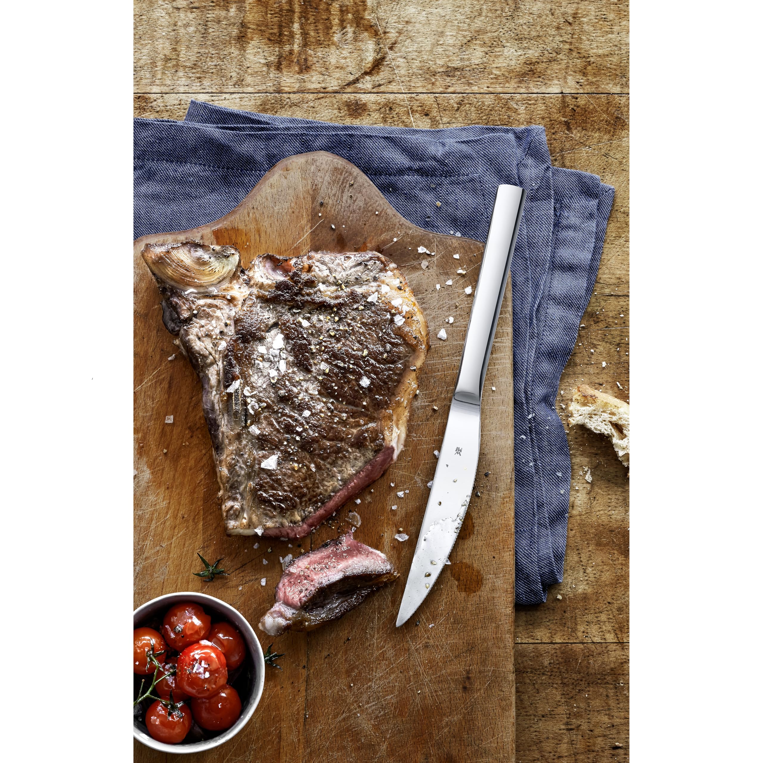 wmf-nuova-steakmesser-set-6-teilig-23-cm-pizzamesser-aus-cromargan-edelstahl-pol image 2